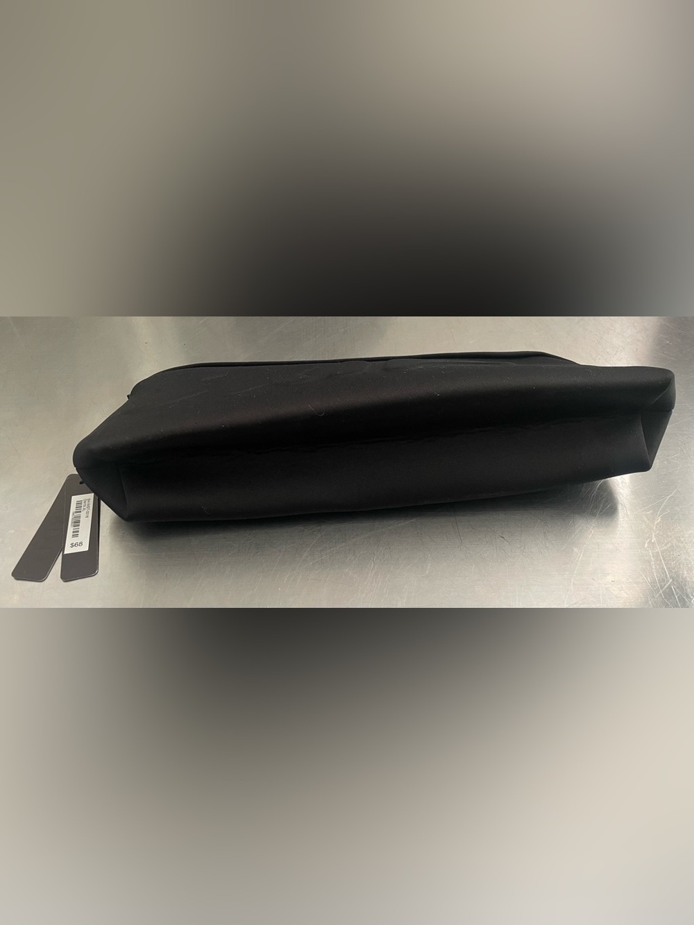 SKIMS NWT Long Black Neoprene Embossed Logo Pouch - Onyx Black - Picture 8 of 9